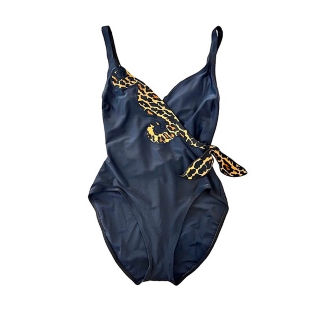Vintage Oscar De La Renta Leopard Bathing Suit